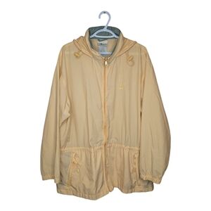 Vintage Northern Reflections Cottage Essentials Butter Yellow Rain Jacket Coat L